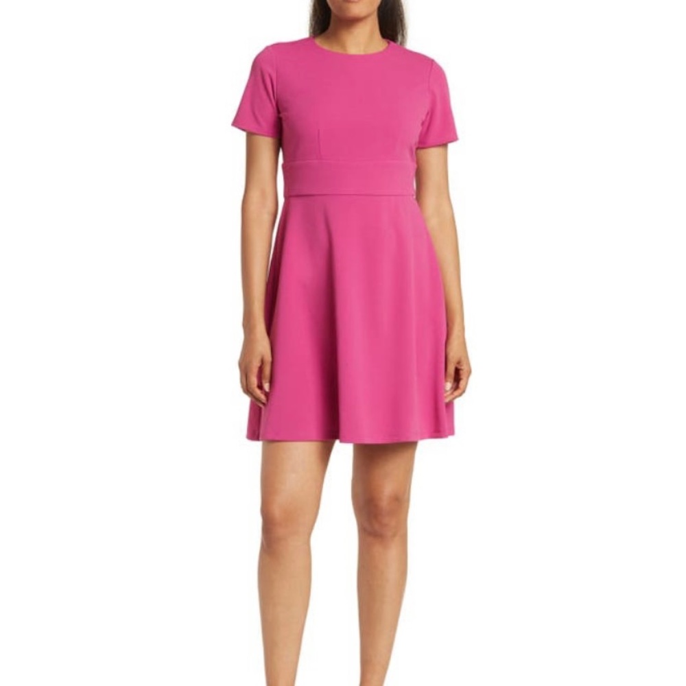 Hot Pink Maggy London Fit and Flare dress size 16